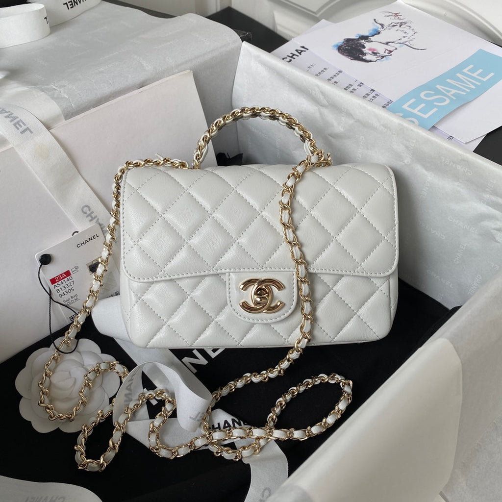Diamond Handle Flap Bag