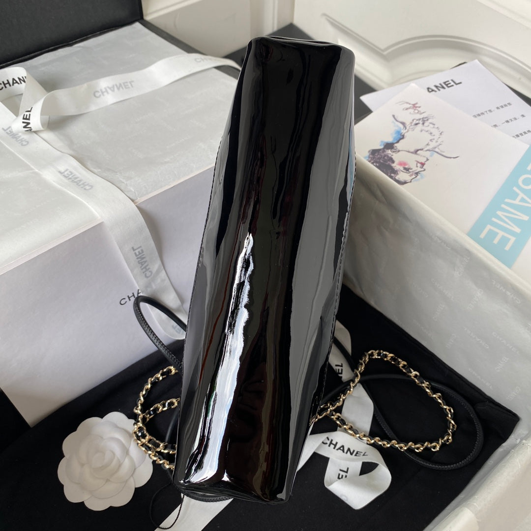 Glossy Quilted Handbag