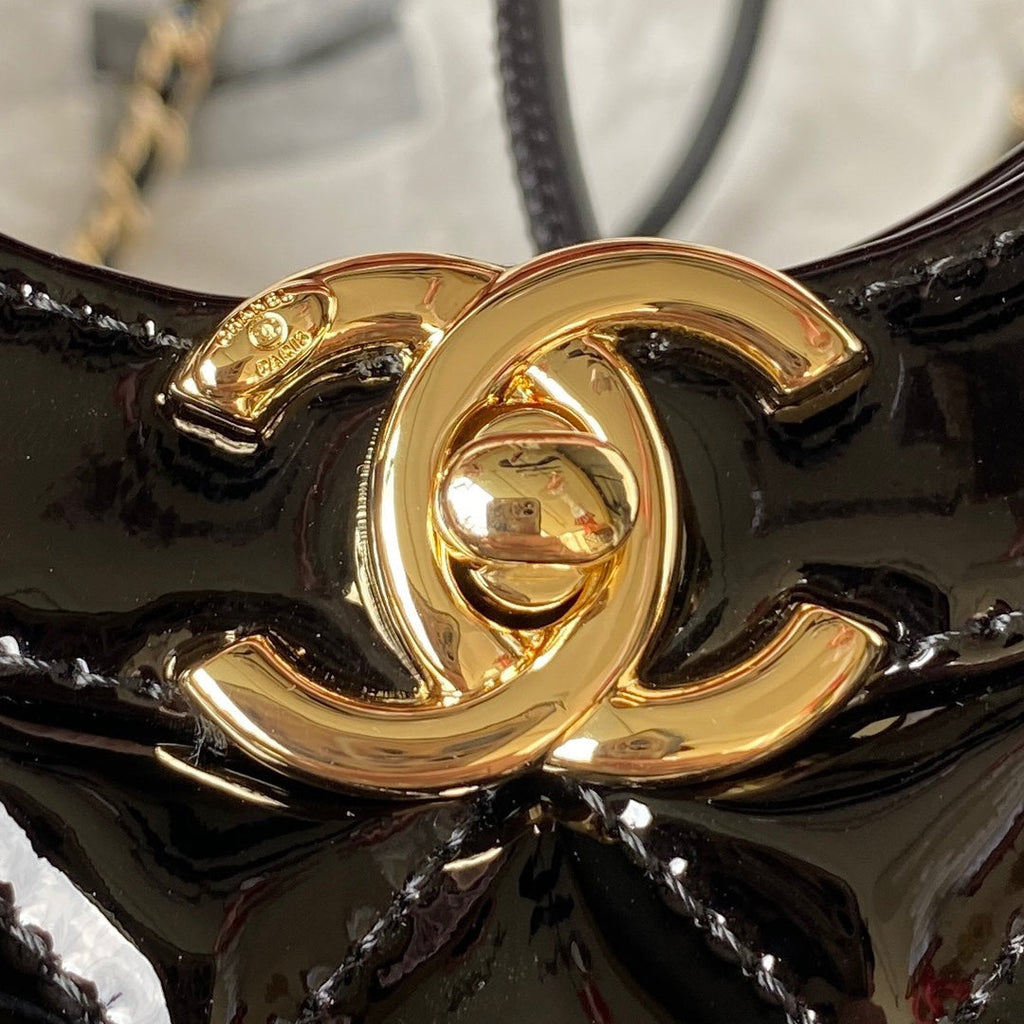 Glossy Quilted Handbag