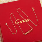 Clash Style Gold-Tone Rivet Necklace