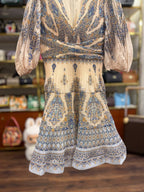 Pleated Mini Dress