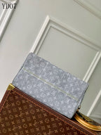 Monogram Denim Speedy Soft 30 Bag