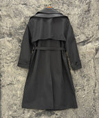 Cotton and Silk Gabardine Trench Coat