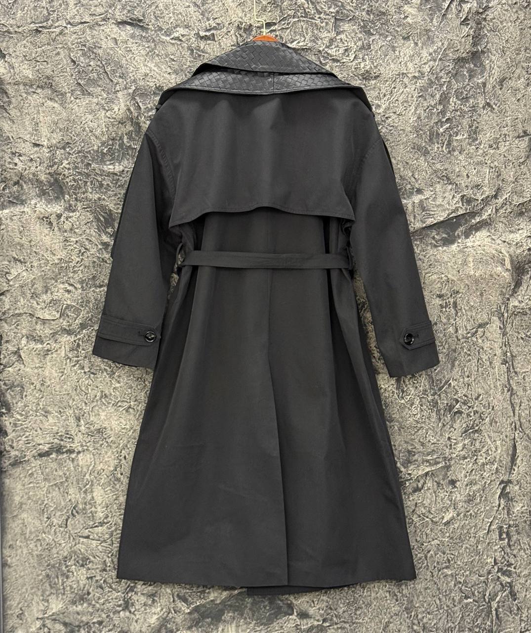 Cotton and Silk Gabardine Trench Coat