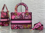 Embroidered Canvas Tote Bag