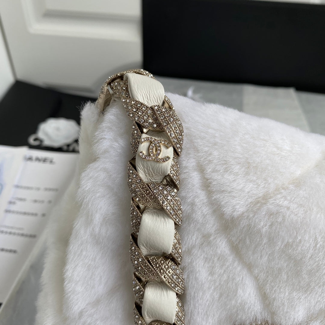 Shearling Flap Bag