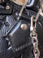 Alma BB Monogram Embossed Leather Handbag