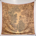 “Francois Houtin” Botanical Garden Cashmere & Silk Shawl 136 x 137 cm