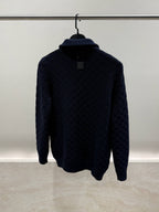 Cashmere Wool Blend Half-zip Pullover Sweater