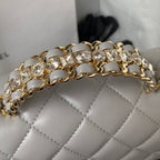 Diamond Handle Flap Bag
