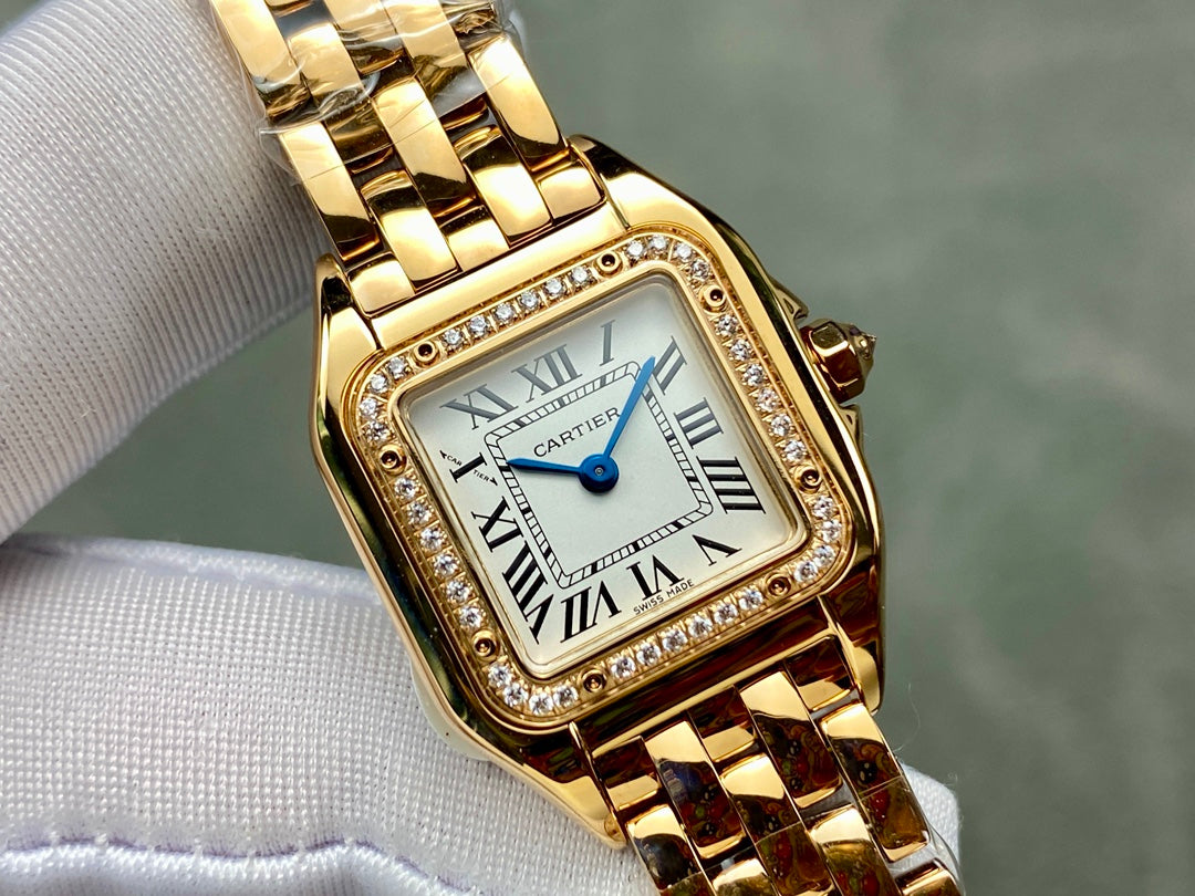 Panthère Gold-Tone Roman Dial Watch – 22mm