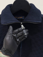 Cashmere Wool Blend Half-zip Pullover Sweater
