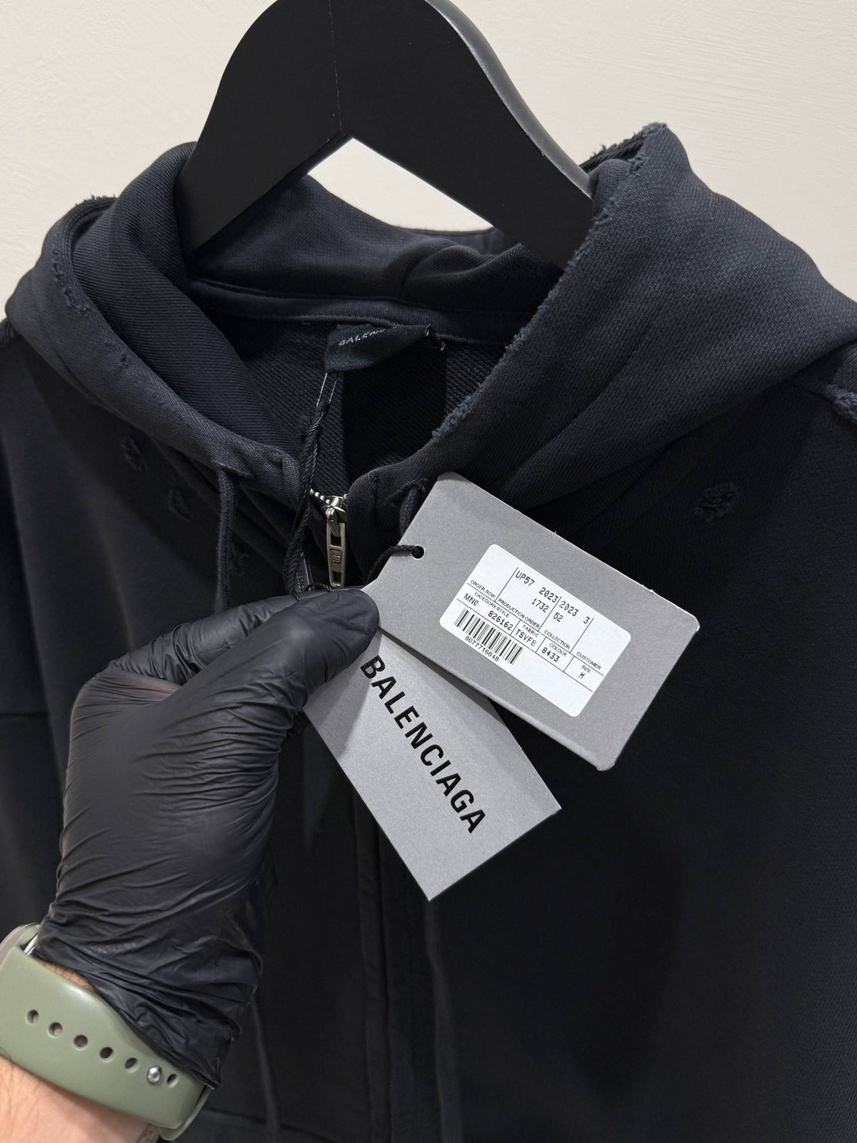 Security Tape Logo Hoodie