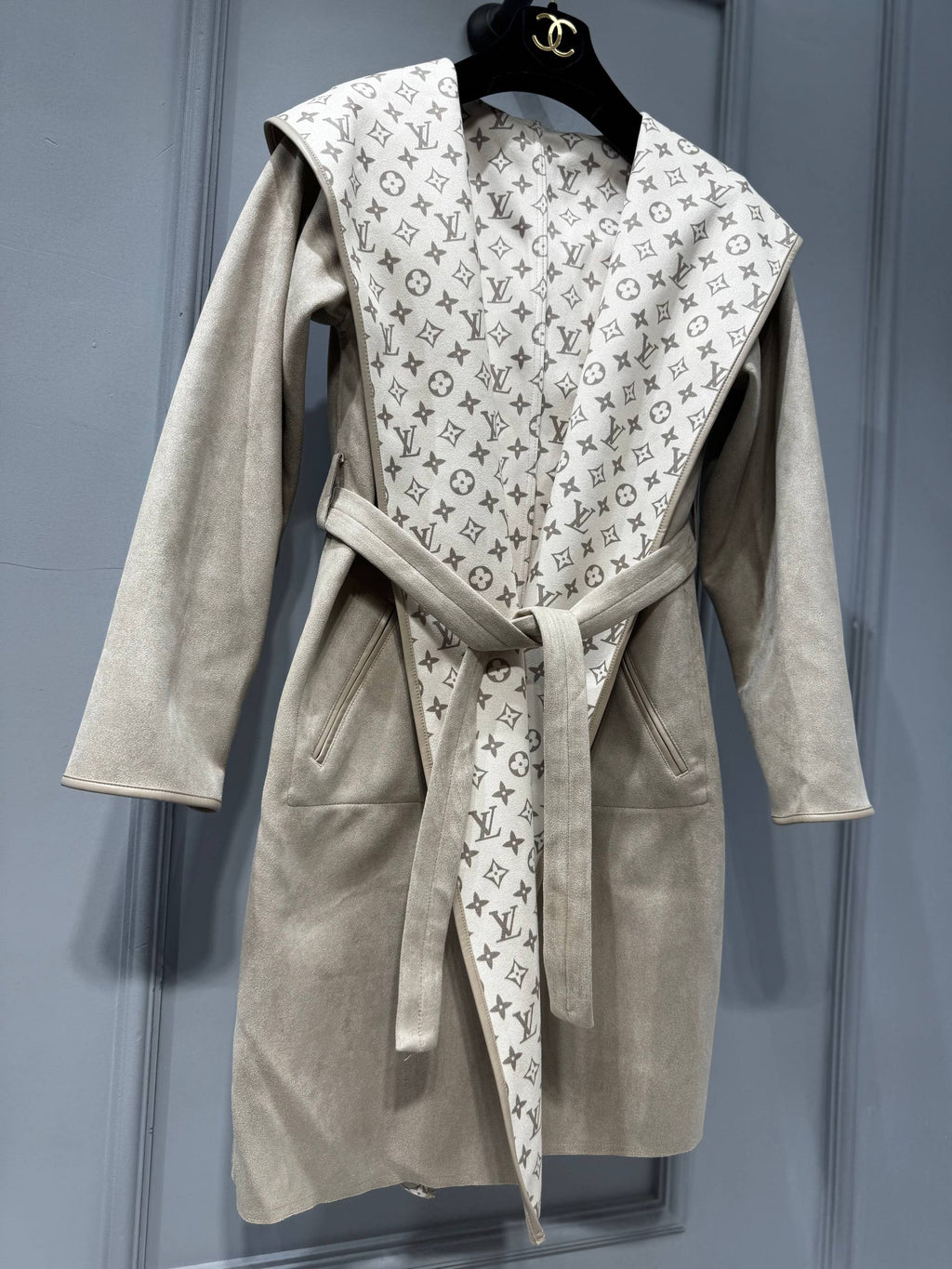 Hooded Wrap Coat