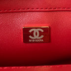 Camellia Patent Flap Bag