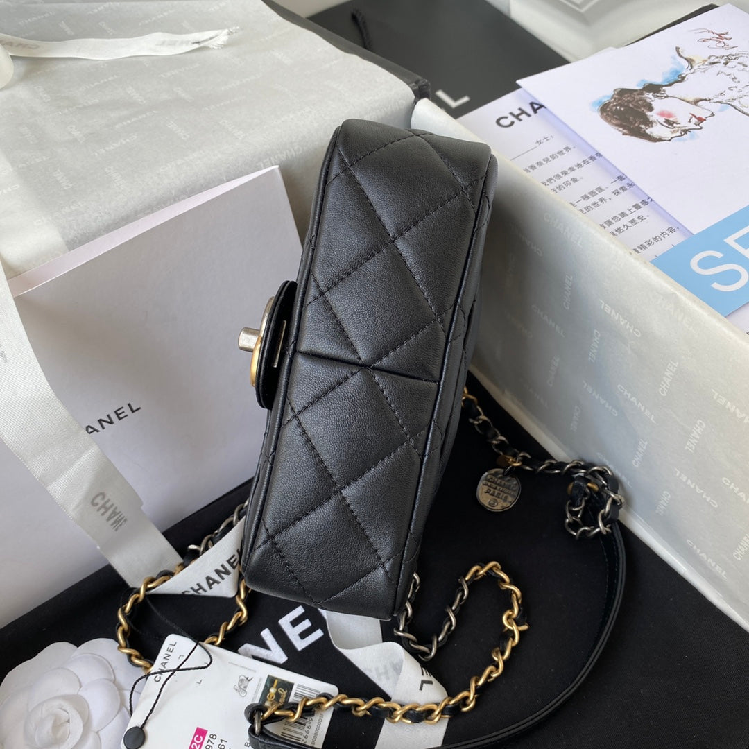 Inspired Charm Flap Bag