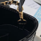 Glossy Quilted Handbag