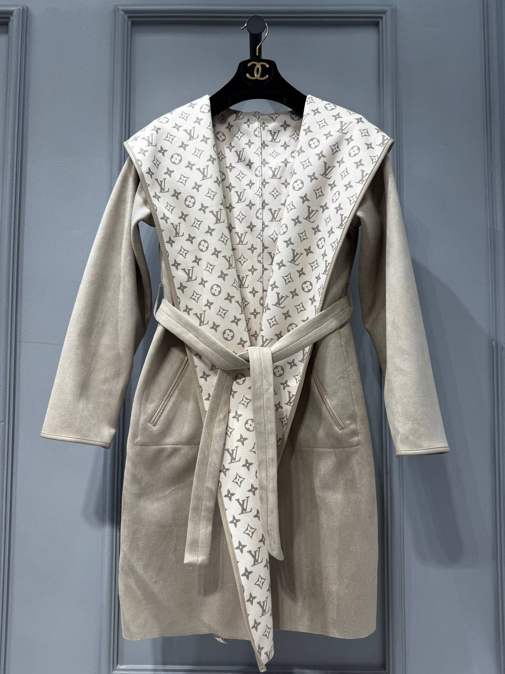 Hooded Wrap Coat