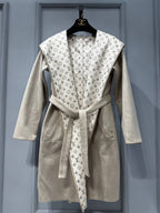 Hooded Wrap Coat