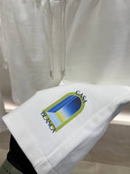 White & Lime Arches Short Sleeve T-shirt