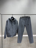 Tailored Technical Wool Hooded Tracksuit Set
