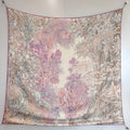 Botanical Garden Cashmere & Silk Shawl 136 x 137 cm – Pink