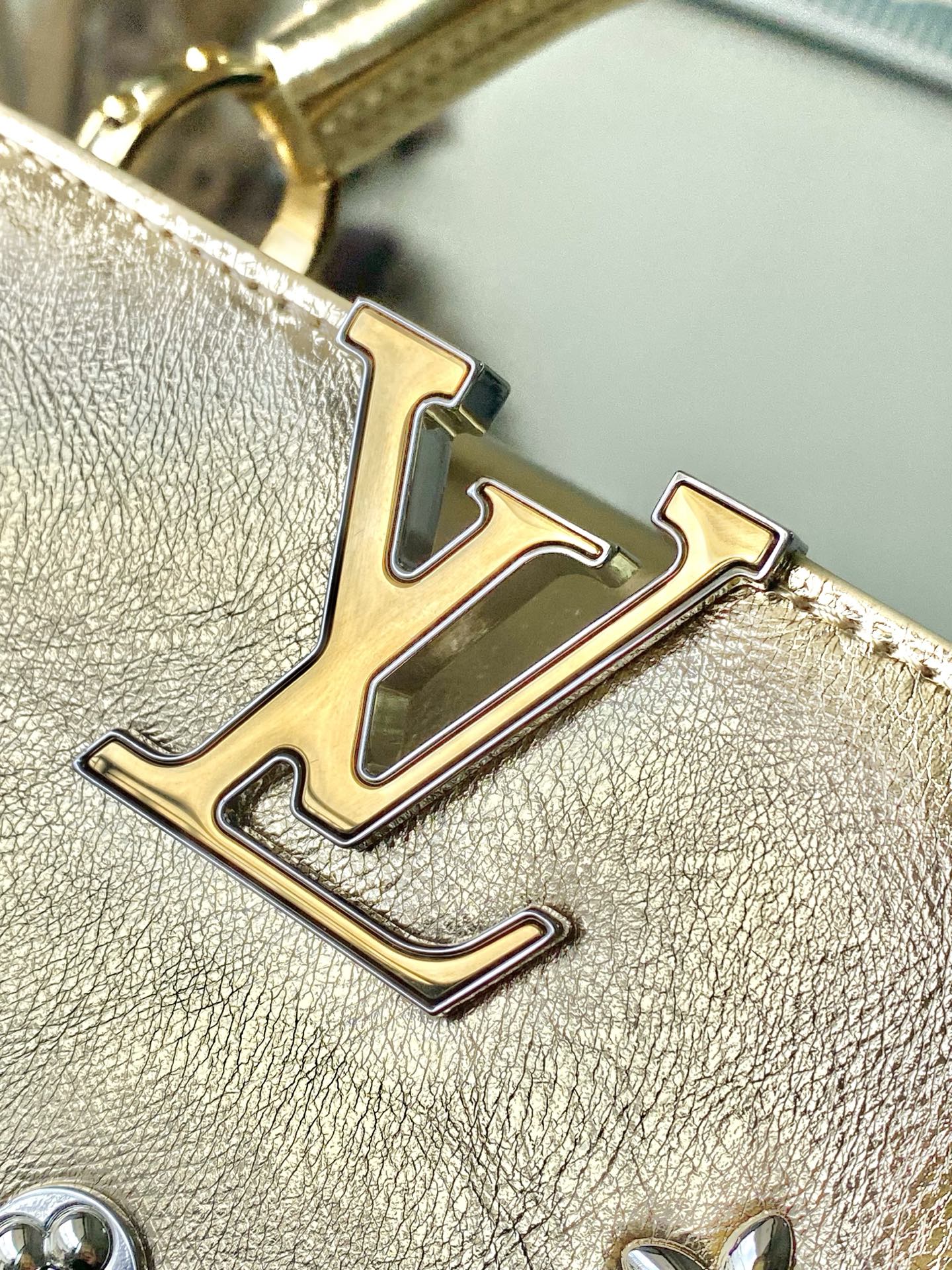 Capucines Mini Gold Star Bag