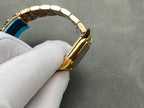 Panthère Style Gold-Tone Square Watch – 22mm