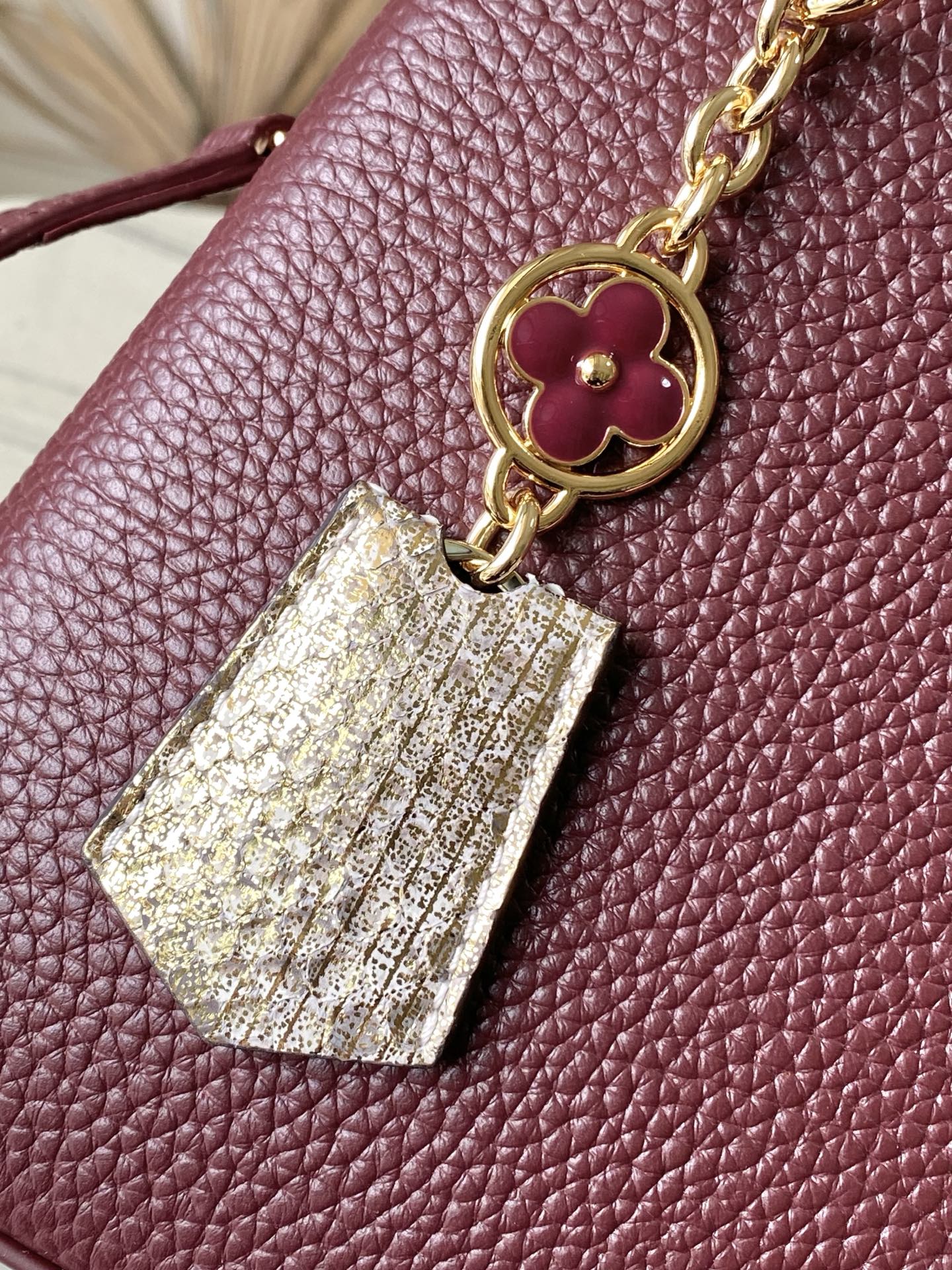 Capucines Mini Python Handle Bag