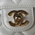 Diamond Handle Flap Bag