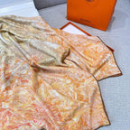 “Francois Houtin” Botanical Garden Cashmere & Silk Shawl 136 x 137 cm