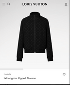 Monogram Wool Bouclette Zipped Blouson