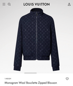 Monogram Wool Bouclette Zipped Blouson