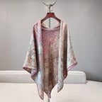 Botanical Garden Cashmere & Silk Shawl 136 x 137 cm – Pink