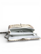 Large Double Flap Tweed Bag