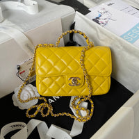 Diamond Handle Flap Bag