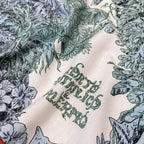 “Francois Houtin” Botanical Garden Cashmere & Silk Shawl 136 x 137 cm