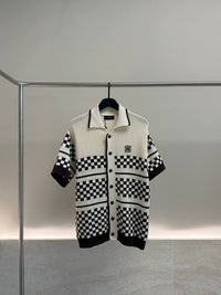 Checkered Mesh Shirt