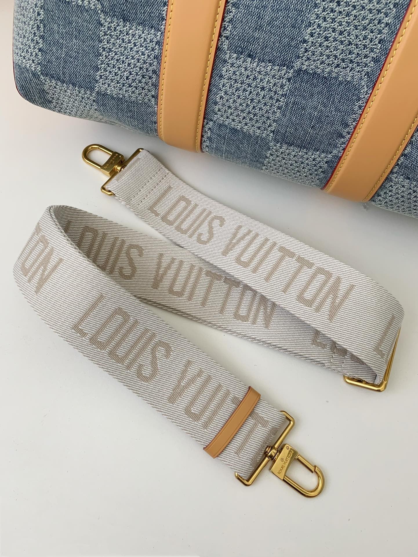 Denim Damier Tote Bag
