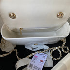 Camellia Patent Flap Bag