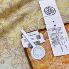 “Francois Houtin” Botanical Garden Cashmere & Silk Shawl 136 x 137 cm