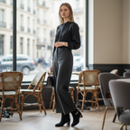 Kelly Buckle Mid-Heel Suede Ankle Boots
