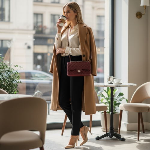2.55 Medium Caviar Leather Flap Bag