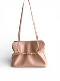 Soft Lambskin Leather Cloud Shoulder Bag