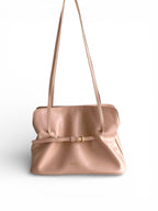 Soft Lambskin Leather Cloud Shoulder Bag