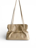 Soft Lambskin Leather Cloud Shoulder Bag