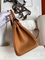 Birkin 25 Togo Leather & Crocodile Leather Bag