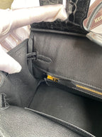 Birkin 25 Togo Leather & Crocodile Leather Bag