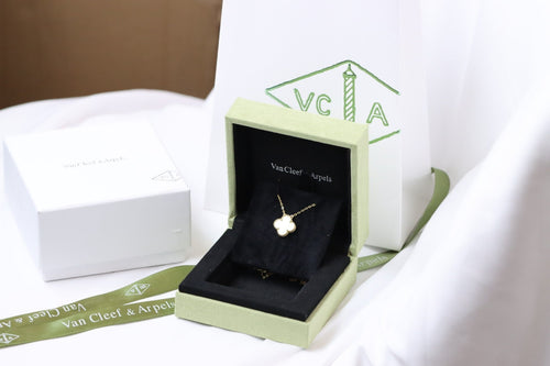 Alhambra White Mother of Pearl Clover Necklace
