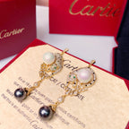 Panthère Pearl Drop Earrings